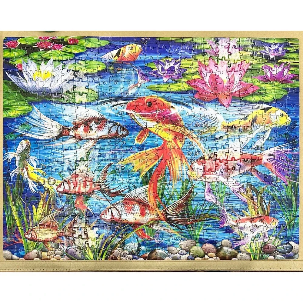 Koi Fish 500-Piece Jigsaw Puzzle Big Ben Luxe